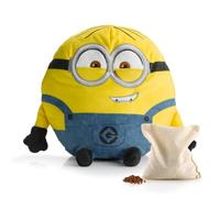 BIOSYNEX - Dave (Minions) Microwavable Hot Water Bottle with Clay Beads - Heating Cushion - Wellness Soft Toy Machine Washable - Soft and Comforting Warmth - from Birth