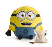 BIOSYNEX - Dave (Minions) Microwavable Hot Water Bottle with Clay Beads - Heating Cushion - Wellness Soft Toy Machine Washable - Soft and Comforting Warmth - from Birth (Jerry)