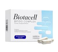 Biotacell Bifido Complex (30 Capsules) | 12 Billion CFU | 6 Bifidobacterium Strains with Acacia Fibre | Bloating & Digestive Support Probiotics for Women & Men | Prebiotics Gut Health Supplements