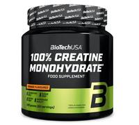 BioTechUSA 100% Creatine Monohydrate | Pharmaceutical-Grade Creatine | Micronized | Vegan | Glutenfree, 300 g, Orange