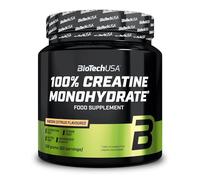 BioTechUSA 100% Creatine Monohydrate | Pharmaceutical-Grade Creatine | Micronized | Vegan | Glutenfree, 300 g, Neon Citrus