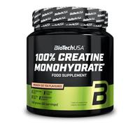 BioTechUSA 100% Creatine Monohydrate | Pharmaceutical-Grade Creatine | Micronized | Vegan | Glutenfree, 300 g, Peach Ice Tea