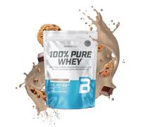 BioTechUSA 100% Pure Whey | Protein Powder with BCAA and Glutamine | Gluten-Free, Palm Oil Free | 21g Protein per Serving, 454 g, Cookies & Cream