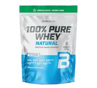 BioTechUSA 100% Pure Whey | Protein Powder with BCAA and Glutamine | Gluten-Free, Palm Oil Free | 21g Protein per Serving, 900 g, Unflavoured