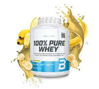 BioTechUSA 100% Pure Whey | Protein Powder with BCAA and Glutamine | Gluten-Free, Palm Oil Free | 21g Protein per Serving, 2.27 kg, Banana