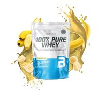 BioTechUSA 100% Pure Whey | Protein Powder with BCAA and Glutamine | Gluten-Free, Palm Oil Free | 21g Protein per Serving, 454 g, Banana