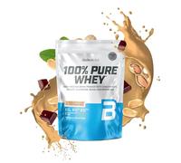 BioTechUSA 100% Pure Whey | Protein Powder with BCAA and Glutamine | Gluten-Free, Palm Oil Free | 21g Protein per Serving, 454 g, Chocolate-Peanut Butter