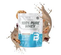 BioTechUSA 100% Pure Whey | Protein Powder with BCAA and Glutamine | Gluten-Free, Palm Oil Free | 21g Protein per Serving, 1 kg, Cookies & Cream