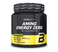 BioTechUSA Amino Energy Zero with Electrolytes | Pre-Workout | 9 Essential Amino Acids | Caffeine | Sugar-Free, Gluten-Free, 360 g, Lime