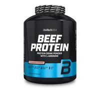 BioTechUSA Beef Protein | Hydrolyzed Beef Protein Peptides | 87% Protein Content | Added L-Glutamine & L-Arginine | No Added Creatine | Sugar Free, Low Fat | 1816g, Strawberry