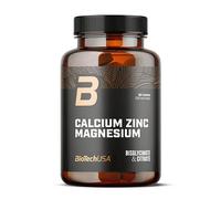 BioTechUSA Calcium Zinc Magnesium from Organic Sources | 4 Types of Organic Minerals | Synergistic Formula for Bones, Muscles, Nervous & Immune System, 90 Tablets