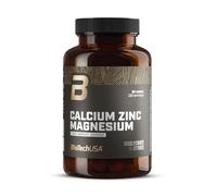 BioTechUSA Calcium Zinc Magnesium from Organic Sources | 4 Types of Organic Minerals | Synergistic Formula for Bones, Muscles, Nervous & Immune System, 90 Tablets