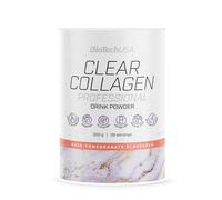 BioTechUSA Clear Collagen Professional, Flavoured Drink Powder containing hydrolysed Collagen, hyaluronic Acid, Amino acids, Vitamins, Minerals, 350 g, Rose & Pomegranate