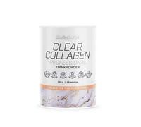BioTechUSA Clear Collagen Professional | Flavoured Drink Powder | 20,275 mg Type I & II Collagen | Hyaluronic Acid | Vitamins & Minerals | Sugar-Free | Gluten-Free, 350g, Peach Ice Tea