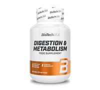 BioTechUSA Digestion & Metabolism, Food Supplement Pills with Plant extracts, enzymes, Minerals and biotin, 60 Tablets