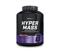 BioTechUSA Hyper Mass - Mass Gainer with Carbs & Protein Blend | Micronised Creatine | Gluten-Free, 2.27 kg, Strawberry