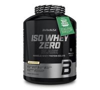 BioTechUSA Iso Whey Zero Black | with Creatine, Zinc, Vitamin B3 & Amino Acids | 90% Protein | Sugar-Free, Lactose-Free, Gluten-Free, 1816 g, Vanilla