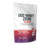 BioTechUSA Iso Whey Zero Clear Drink Powder, Refreshing, Sugar-Free, Lactose-Free, Gluten-Free, 5 Fruity Flavors, 88 kcal, 21g Protein, BCAAs, 1000 g, Red Berry