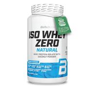 BioTechUSA Iso Whey Zero Natural Protein Powder | 80% Protein | Naturally Flavoured | Gluten-Free | Lactose-Free | No Additives | No colorings | 908 g | Coconut