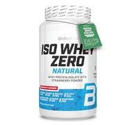 BioTechUSA Iso Whey Zero Natural Protein Powder | 80% Protein | Naturally Flavoured | Gluten-Free | Lactose-Free | No Additives | No colorings | 908 g | Strawberry