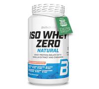 BioTechUSA Iso Whey Zero Natural Protein Powder | 80% Protein | Naturally Flavoured | Gluten-Free | Lactose-Free | No Additives | No colorings | 908 g | Vanilla-Cinnamon
