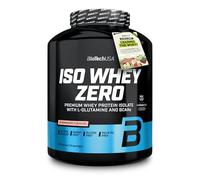 BioTechUSA Iso Whey Zero | Premium Whey Protein Isolate | Grass-Fed | Enzyme-Free | Sugar- and Gluten-Free, 1816 g, Strawberry