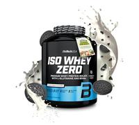 BioTechUSA Iso Whey Zero | Premium Whey Protein Isolate | Grass-Fed | Enzyme-Free | Sugar- and Gluten-Free, 1816 g, Black Biscuit