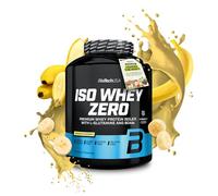 BioTechUSA Iso Whey Zero | Premium Whey Protein Isolate | Grass-Fed | Enzyme-Free | Sugar- and Gluten-Free, 1816 g, Banana
