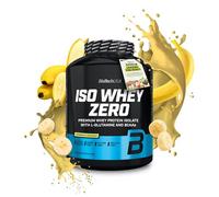 BioTechUSA Iso Whey Zero | Premium Whey Protein Isolate | Grass-Fed | Enzyme-Free | Sugar- and Gluten-Free, 2.27 kg, Banana