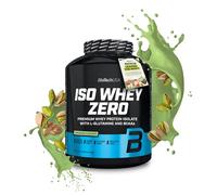 BioTechUSA Iso Whey Zero Premium Whey Protein Isolate with Native Whey Isolate, Added BCAA and glutamine, 2.27kg, Pistachio
