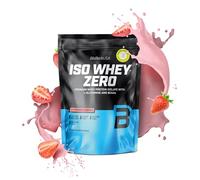 BioTechUSA Iso Whey Zero | Premium Whey Protein Isolate | Grass-Fed | Enzyme-Free | Sugar- and Gluten-Free, 500 g, Strawberry