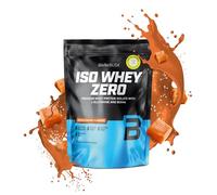 BioTechUSA Iso Whey Zero | Premium Whey Protein Isolate | Grass-Fed | Enzyme-Free | Sugar- and Gluten-Free, 500 g, Salted Caramel