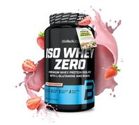 BioTechUSA Iso Whey Zero | Premium Whey Protein Isolate | Grass-Fed | Enzyme-Free | Sugar- and Gluten-Free, 908 g, Strawberry
