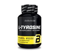 BioTechUSA L-Tyrosine | Iodine-Enhanced L-Tyrosine Capsules | Supports Thyroxine Production, Concentration, and Training | 100 caps