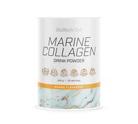 BioTechUSA Marine Collagen | Hydrolyzed Fish Collagen with Vitamin C | Sugar-Free | Gluten-Free | Skin Hair Nails & Joint Support, 240 g, Mango