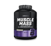 BioTechUSA Muscle Mass | Protein & Carb Powder | with Creatine and Glutamine Peptides | Gainer | Lactose-Free | Micronized Creatine | 4000g | Vanilla