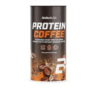 BioTechUSA Protein Coffee | Whey Protein Drink Powder | 74 mg Caffeine per Serving | High Protein, Low Sugar & Fat, 450 g, Coffee