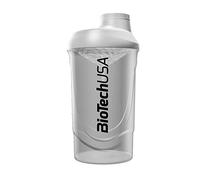 BioTechUSA Wave Shaker | Shaker Bottle | 100% Leak Proof | Enhanced Blending | Durable & Safe | Easy to Use & Clean, 600 ml, Transparent