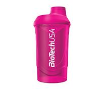 BioTechUSA Wave Shaker | Shaker Bottle | 100% Leak Proof | Enhanced Blending | Durable & Safe | Easy to Use & Clean, 600 ml, Magenta