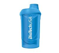 BioTechUSA Wave Shaker | Shaker Bottle | 100% Leak Proof | Enhanced Blending | Durable & Safe | Easy to Use & Clean, 600 ml, Blue