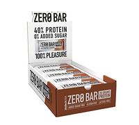 BioTechUSA Zero Bar Protein Snack - Low Sugar & Lactose-Free | Crispy Texture | Delicious Flavors | Ideal for Diets & Workouts, 20 * 50 g, Double Chocolate