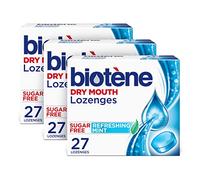 biotène Dry Mouth Lozenges for Dry Mouth and Fresh Breath, Dry Mouth Relief and Breath Freshener, Refreshing Mint - 27 Count (Pack of 3)