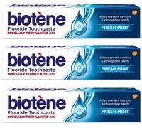 Biotene Fluoride Toothpaste Specially Formulated with Fresh Mint 100ml x 3