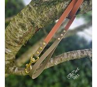 BioThane® Handmade Dog Lead - Waterproof - Smell Proof - Wipe Clean - Strong - 3 widths - 2 lengths - 2 Colour Lead - Solid Brass Fixings Durable & Longlasting (16mm Wide)