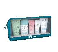 Biotherm Aquasource Routine Pouch Set Deodorant Roll-On 75ml + Cleanser 50ml + Hand cream 20ml + Body lotion 50ml + Face cream 20ml