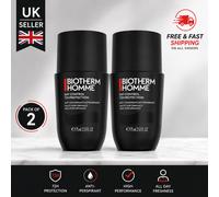Biotherm Homme Day Control 72H Antiperspirant Roll-High Performance 2x75ml NEW