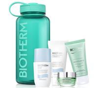 Biotherm Body-care Deo-PureAqua Drop-Set Deo Pure Roll-On 75 ml + Lait Corporel 50 ml + Aquasource Hyalu Plump Gel 15 ml+ Biosource Cleanser 50 ml