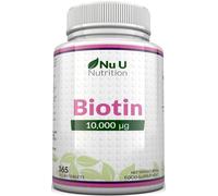 Biotin 10,000mcg 365 Tablets-Max Strength Vitamin B7 for Healthy Hair Skin Nails