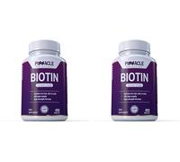 Biotin 12000mcg | 400 Tablets | Vitamin for Hair, Skin & Nails | UK Manufactured (Pack of 2)