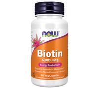 Biotin 5000 mcg 60 Veg Caps By Now Foods